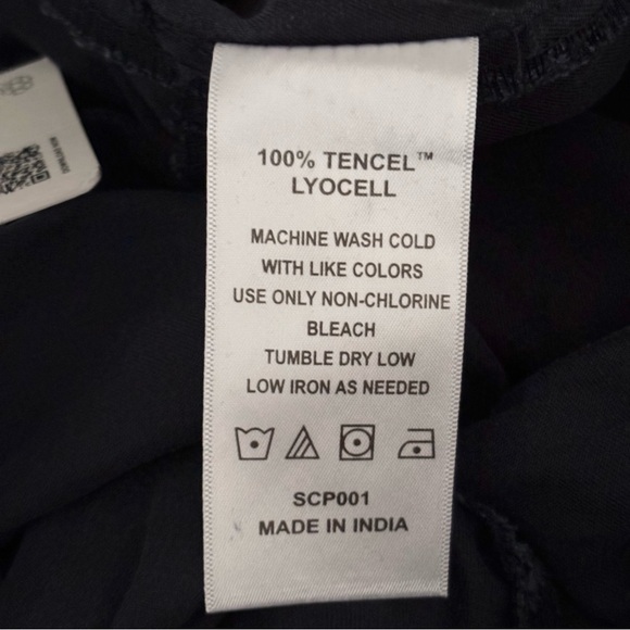 QUINCE Vintage Wash Tencel Tiered Maxi Skirt Midnight Blue Sz XL NWT - Picture 9 of 10